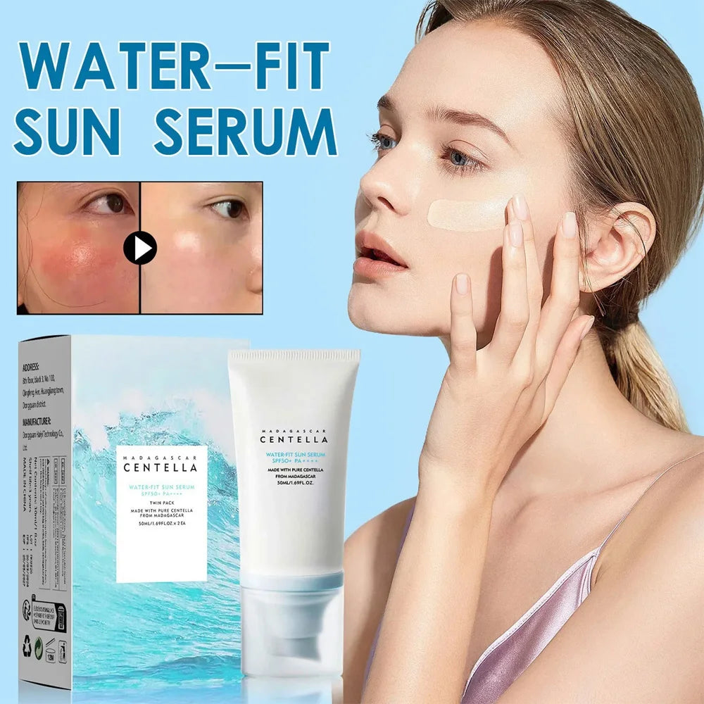 Crème Solaire Visage SPF50+ à la Centella – Protection UV, Hydratation & Éclat Coréen