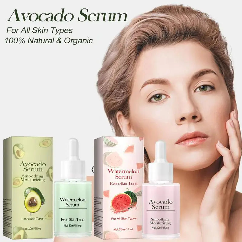 Sérum Visage Avocat & Pastèque – Essence Raffermissante Anti-Âge