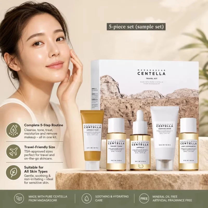SKIN1004 Kit Voyage Centella Asiatica 5 Pièces – Soin Apaisant Peaux Sensibles