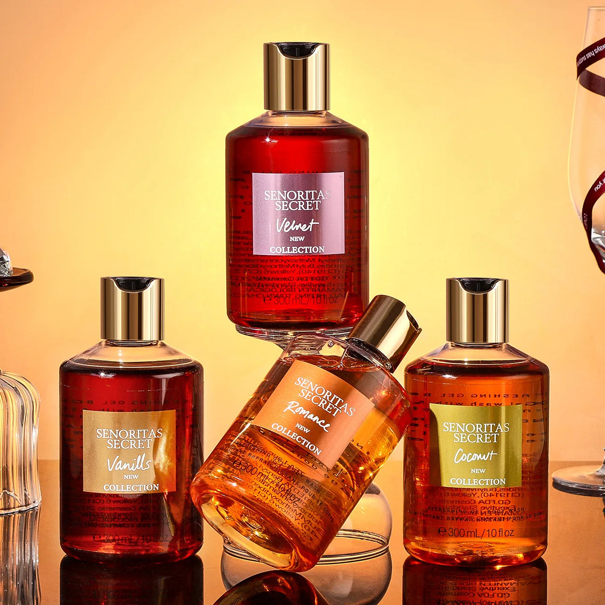 Women's Shower Gel 300ml, Fragrance Shower Gel, Velvet Petals, Water Kiss, Long-lasting Fragrance, Perfumed Shower Gel