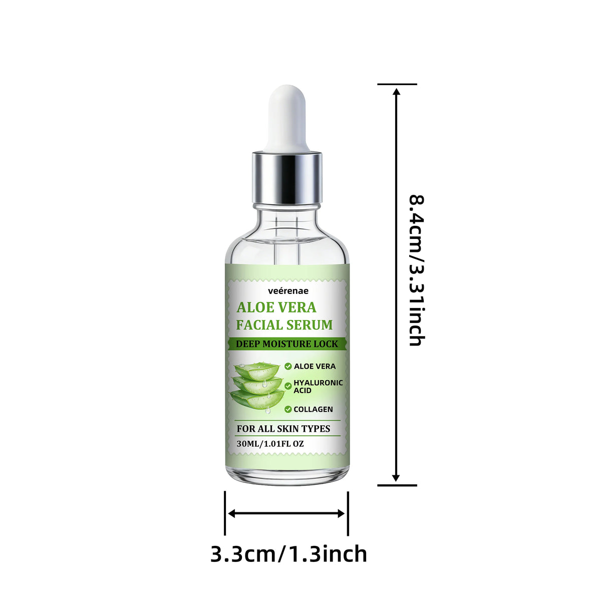 veérenae Aloe Vera Facial Serum – Hydrating & Soothing