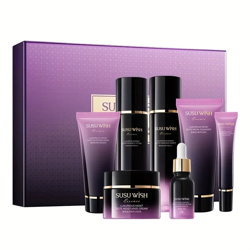 Coffret Soin Visage Luxueux 9 Pièces – Niacinamide & Centella Asiatica