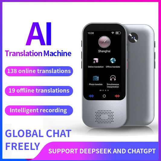 Traducteur Vocal IA MOIDYOU S80 Pro – 138 Langues, ChatGPT, Écran Tactile | Voyage & Business