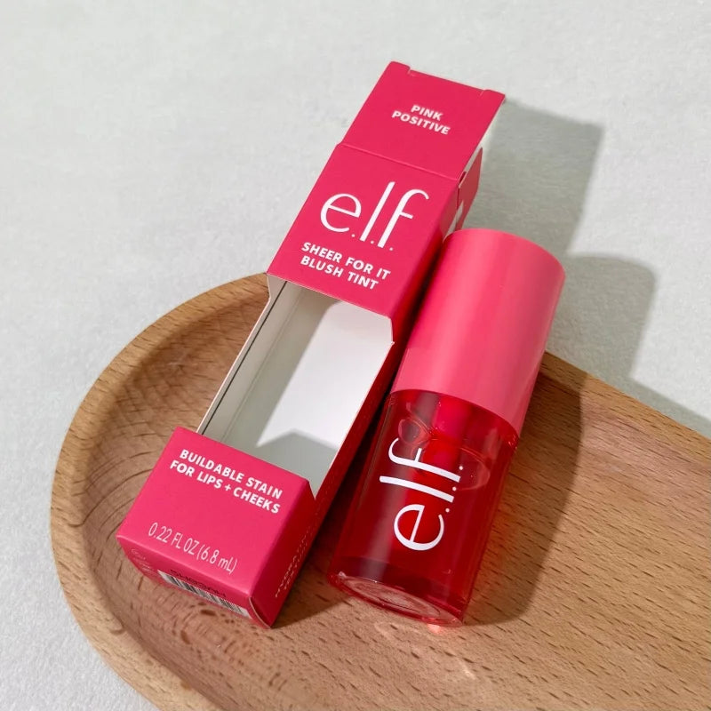 Hot ELF Skincare Products Pre Makeup Gel Gel Green Primer 75ml Natural Non Greasy Lip and Cheek Dual-use Liquid Powder Blusher
