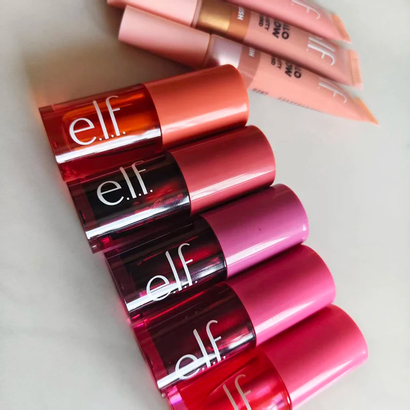 Hot ELF Skincare Products Pre Makeup Gel Gel Green Primer 75ml Natural Non Greasy Lip and Cheek Dual-use Liquid Powder Blusher