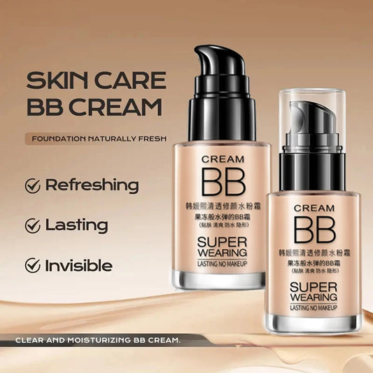 BB Cream Fond de Teint Hydratant – Couvrance Naturelle, Waterproof & Longue Tenue
