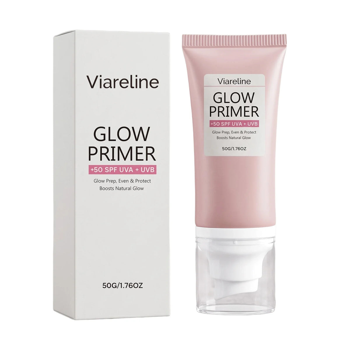 Glow Hydrating Primer 2-In-1 Sunscreen Primer Blur Pores Even Skin Tone Dry Skin Makeup Base Lasting Flawless Pre Makeup Cream