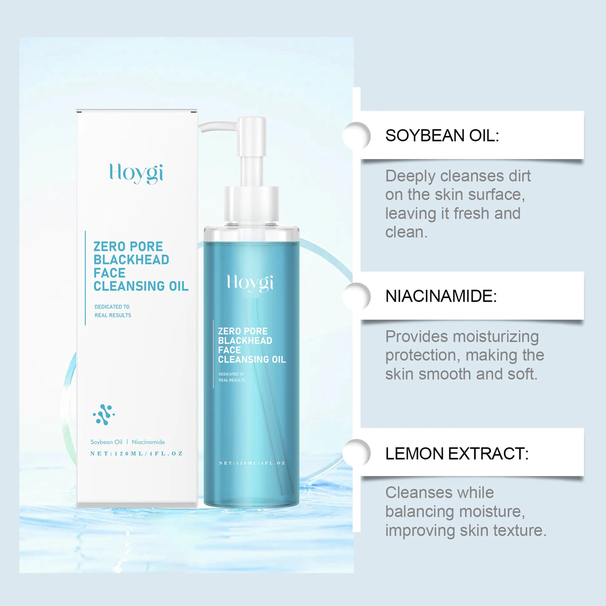 Huile Démaquillante Purifiante Pores – Nettoyage Doux et Apaisant Visage, Yeux, Lèvres – Sans Effet Tiraillement, Hydratante et Rafraîchissante