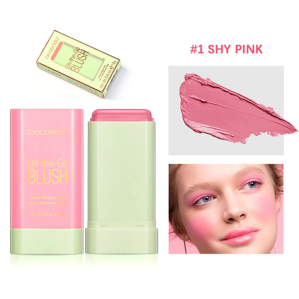 Blush Stick Crème Multi-Usage 19g — Joues, Lèvres & Yeux | Waterproof Longue Durée