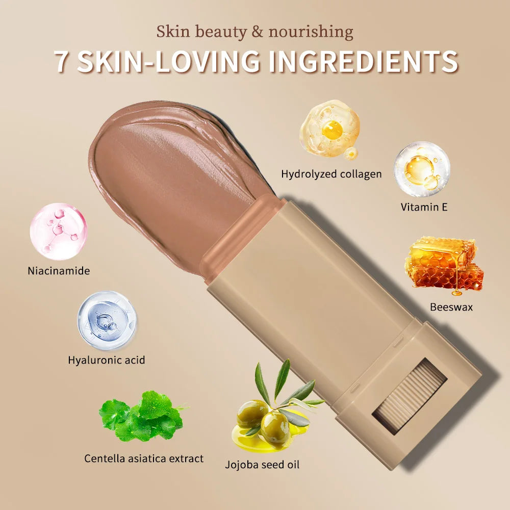 Stick Fond de Teint Sérum Skin Tint – Waterproof, Couvrance Naturelle & Teint Lumineux