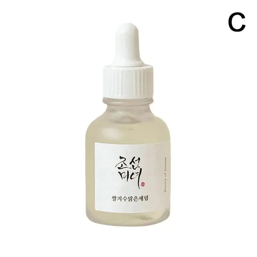 Soin Visage Coréen – 5 Essences Éclat, Anti-âge & Crème Contour des Yeux Hydratante