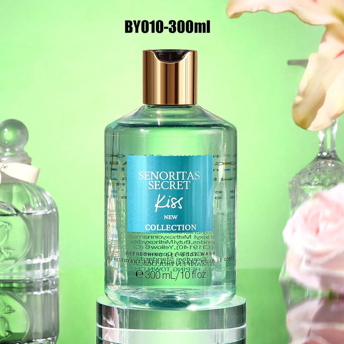 Women's Shower Gel 300ml, Fragrance Shower Gel, Velvet Petals, Water Kiss, Long-lasting Fragrance, Perfumed Shower Gel