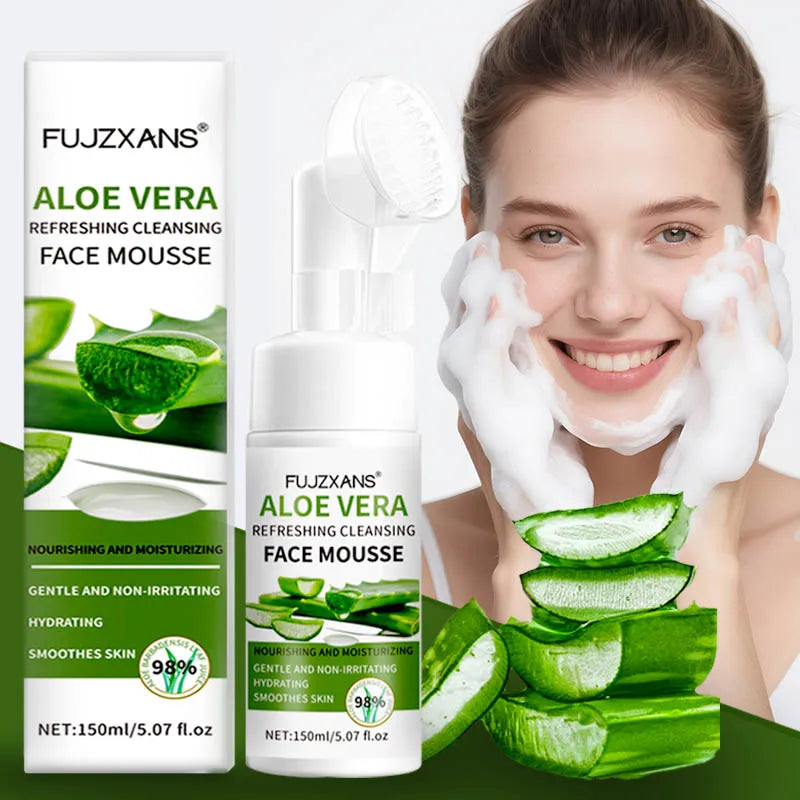 Mousse Nettoyante Aloe Vera 150ml – Nettoyage Doux & Hydratant
