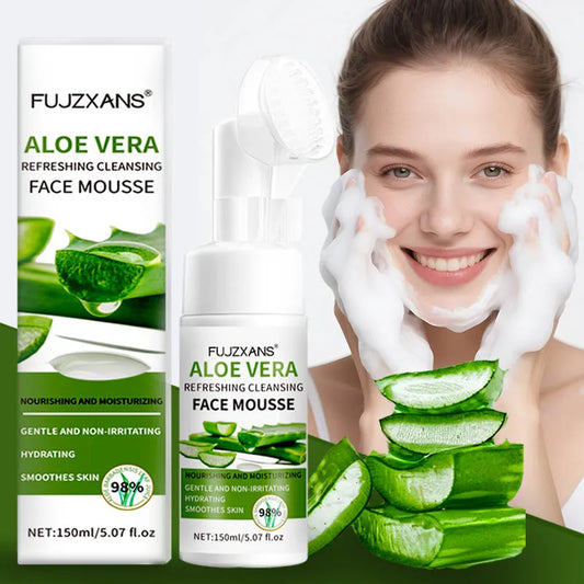 Mousse Nettoyante Aloe Vera 150ml – Nettoyage Doux & Hydratant