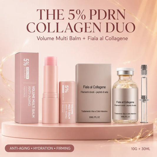 Coffret Sérum Hydratant & Stick Collagène Soie – Anti-Rides, Raffermissant, Hydratation Profonde
