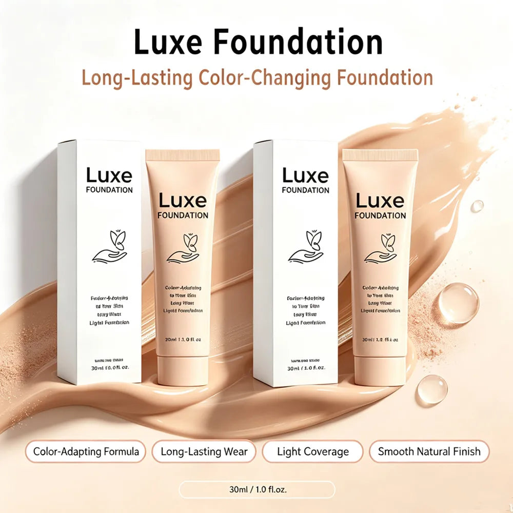 Fond de Teint Changeant de Couleur SPF50 – Couvrance Totale, Léger & Intelligent