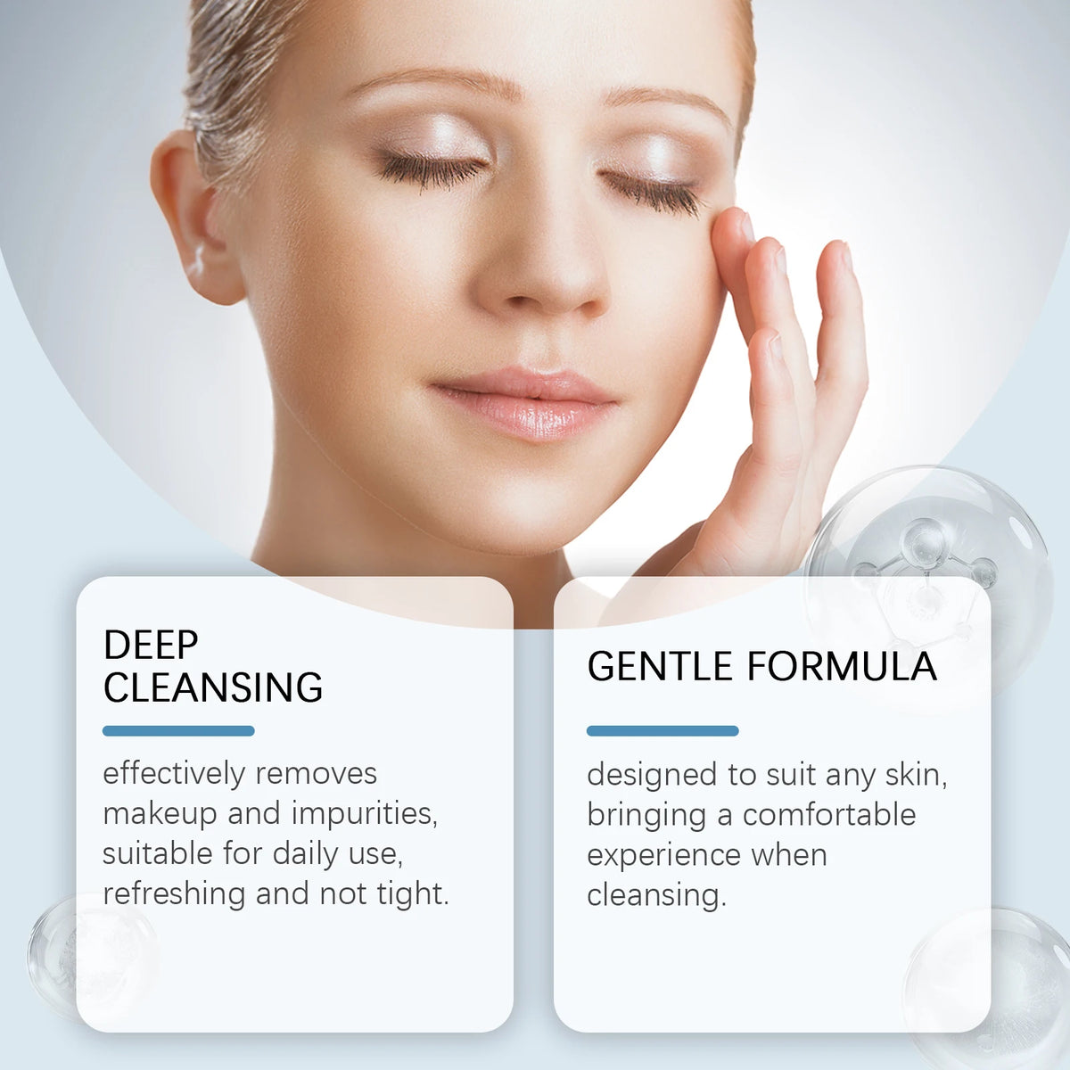 Huile Démaquillante Purifiante Pores – Nettoyage Doux et Apaisant Visage, Yeux, Lèvres – Sans Effet Tiraillement, Hydratante et Rafraîchissante