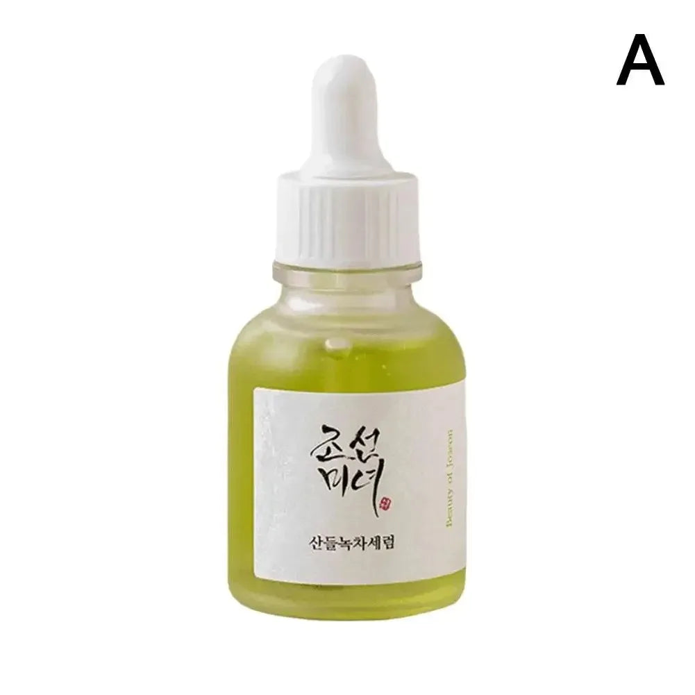 Soin Visage Coréen – 5 Essences Éclat, Anti-âge & Crème Contour des Yeux Hydratante