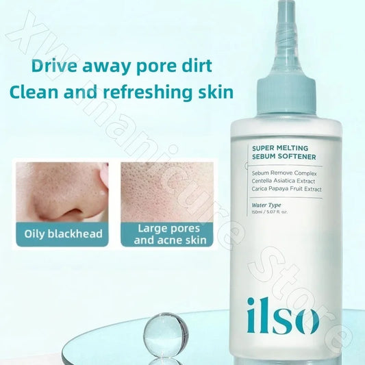 Ilso – Sérum Liquide Anti-Points Noirs 150ml | Contrôle du Sébum, Resserrement des Pores, Anti-Acné, Sans Irritation