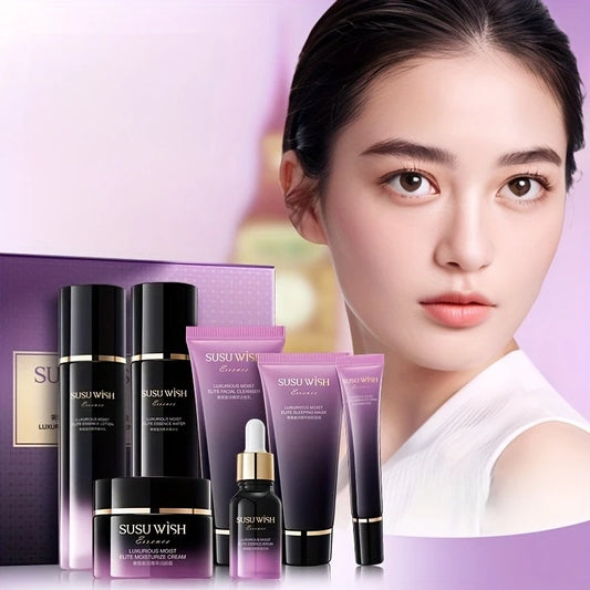 Coffret Soin Visage Luxueux 9 Pièces – Niacinamide & Centella Asiatica