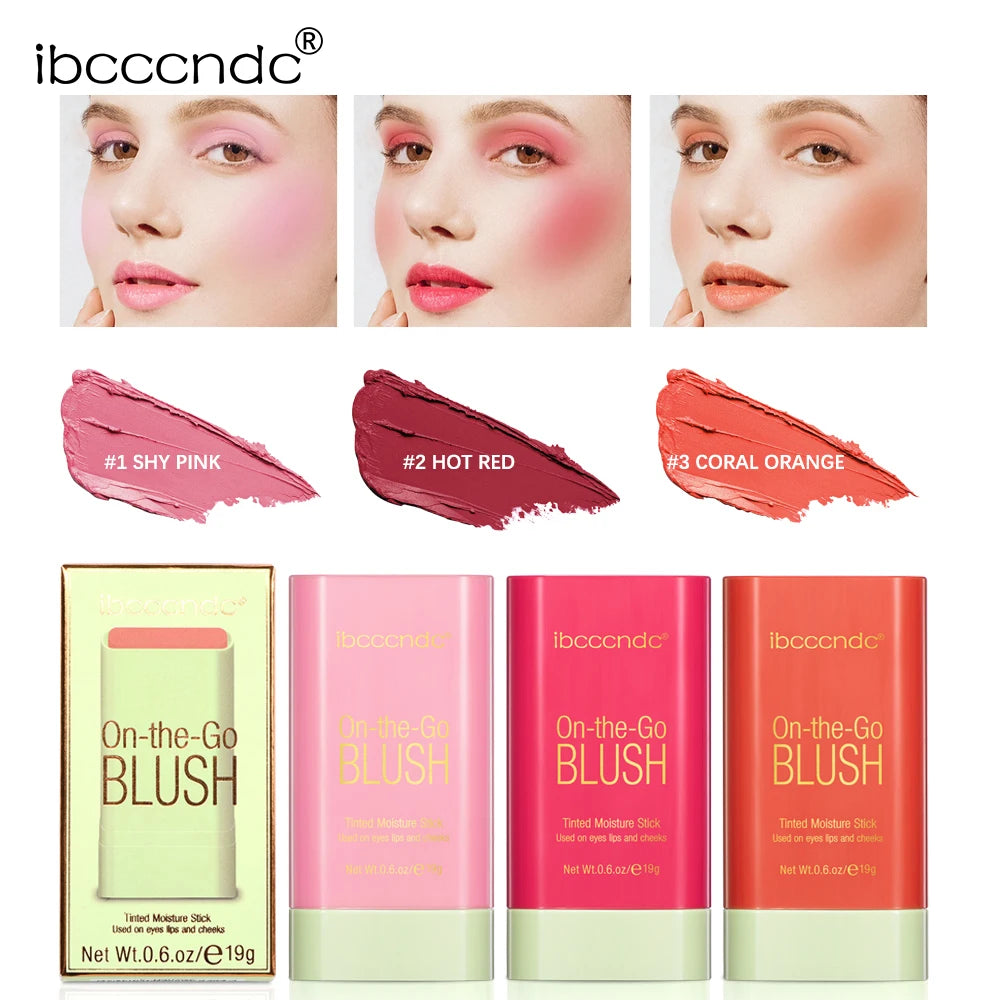 Blush Stick Crème Multi-Usage 19g — Joues, Lèvres & Yeux | Waterproof Longue Durée
