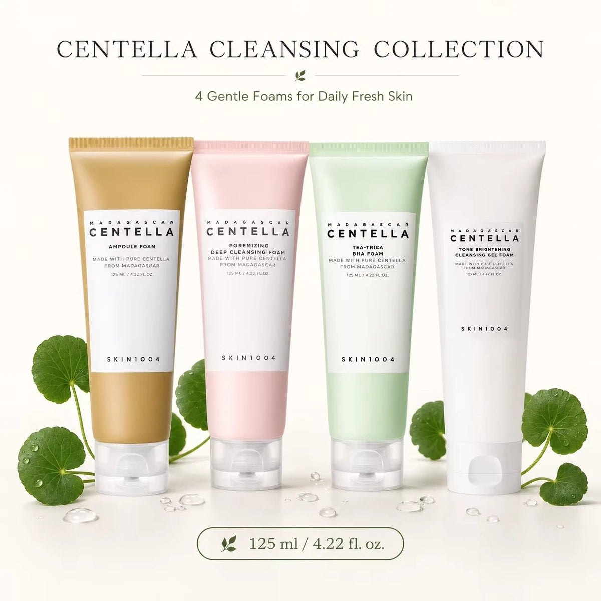 Mousse Nettoyante Centella Korean Poremizing – Gel Clarifiant & Hydratant | SKIN1004 | 125ml