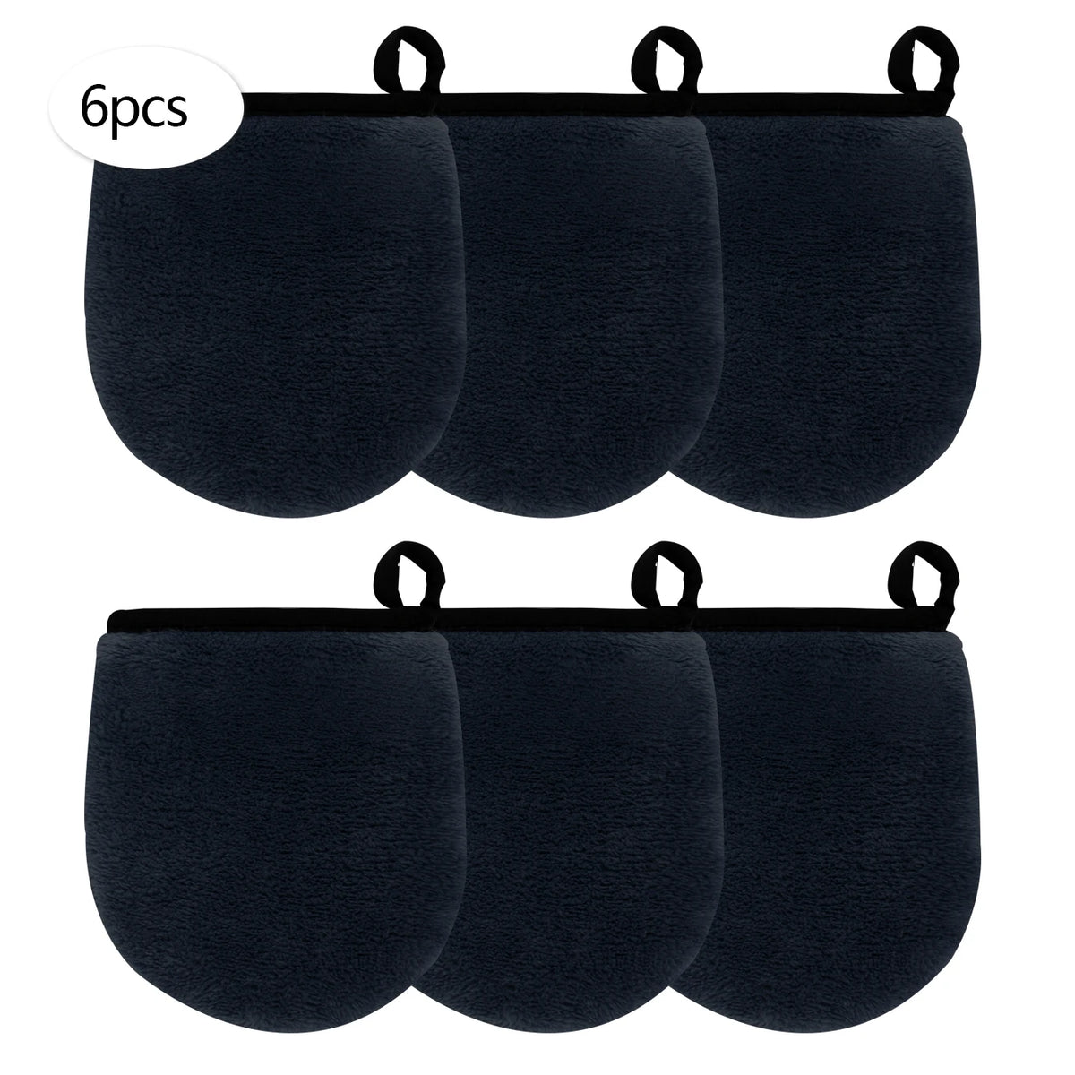 Gants & Carrés Démaquillants Réutilisables – Lot de 2, 4 ou 6 – Tous Types de Peau
