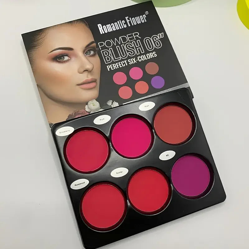 Palette Blush Matte 6 Teintes Grand Format | Contouring & Longue Tenue