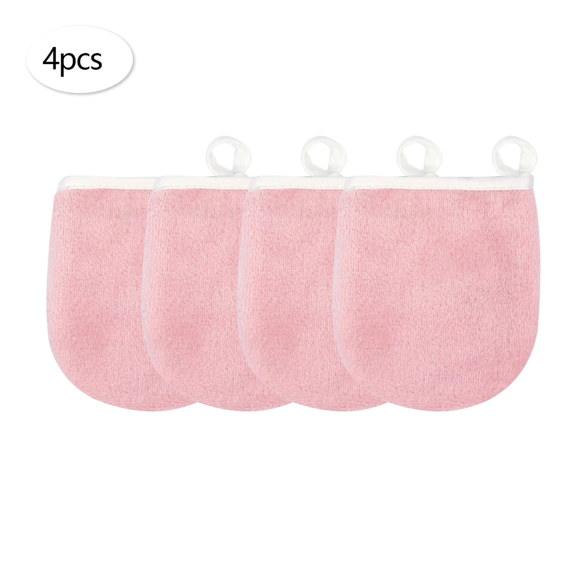 Gants & Carrés Démaquillants Réutilisables – Lot de 2, 4 ou 6 – Tous Types de Peau