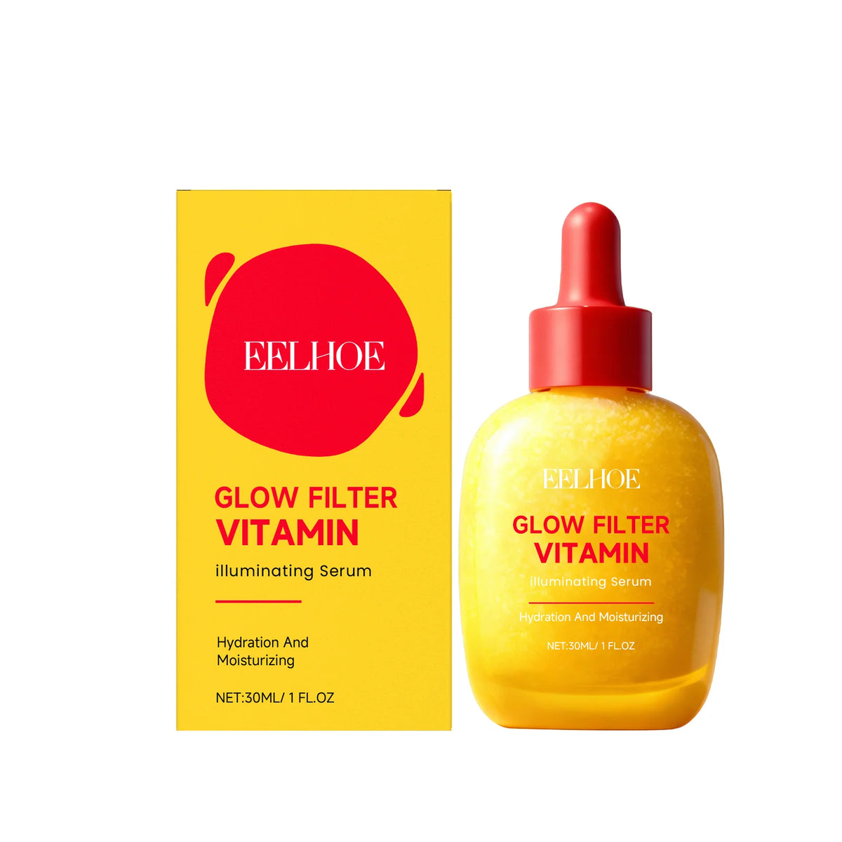 Coffret Sérum & Crème Éclat Vitamine C & Peptides – Hydratation & Luminosité 30ml + 50g