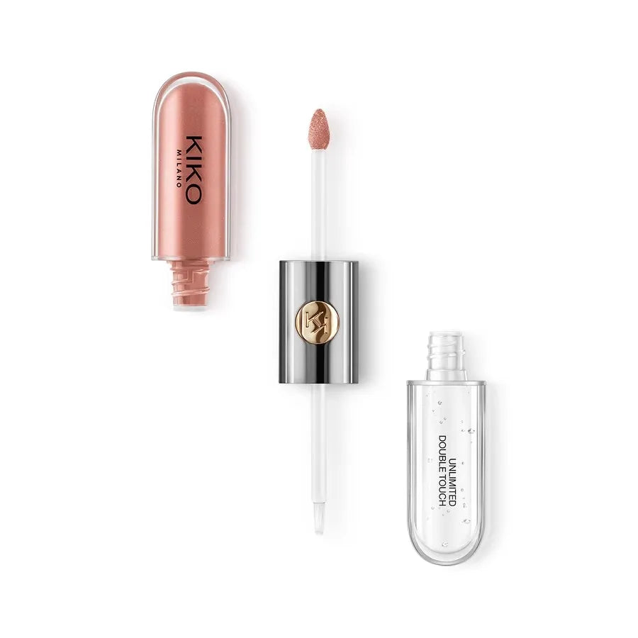 KIKO Milano – Rouge à Lèvres Double Tête & Gloss Miroir Transparent, Longue Tenue