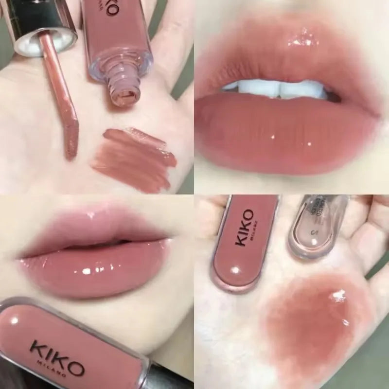 KIKO Milano – Rouge à Lèvres Double Tête & Gloss Miroir Transparent, Longue Tenue