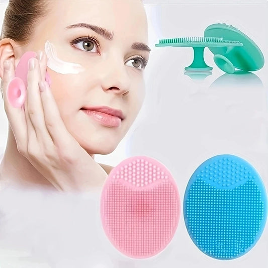 Brosse Nettoyante Visage Double Face en Silicone – Anti-Points Noirs & Peaux Sensibles