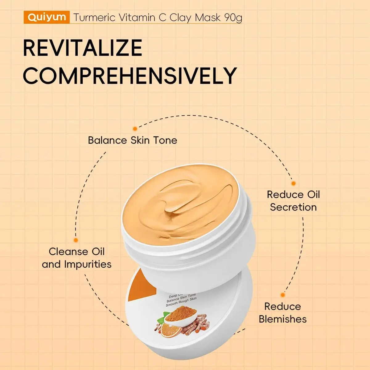 Masque Purifiant au Curcuma & Vitamine C