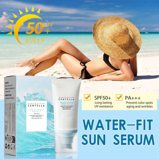 Crème Solaire Visage SPF50+ à la Centella – Protection UV, Hydratation & Éclat Coréen