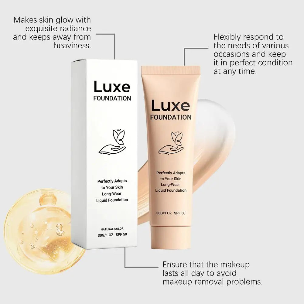 Fond de Teint Changeant de Couleur SPF50 – Couvrance Totale, Léger & Intelligent