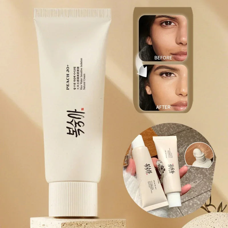 Crème Solaire Coréenne SPF50+ à l'Extrait de Riz – Hydratante, Éclat & Teint Unifié