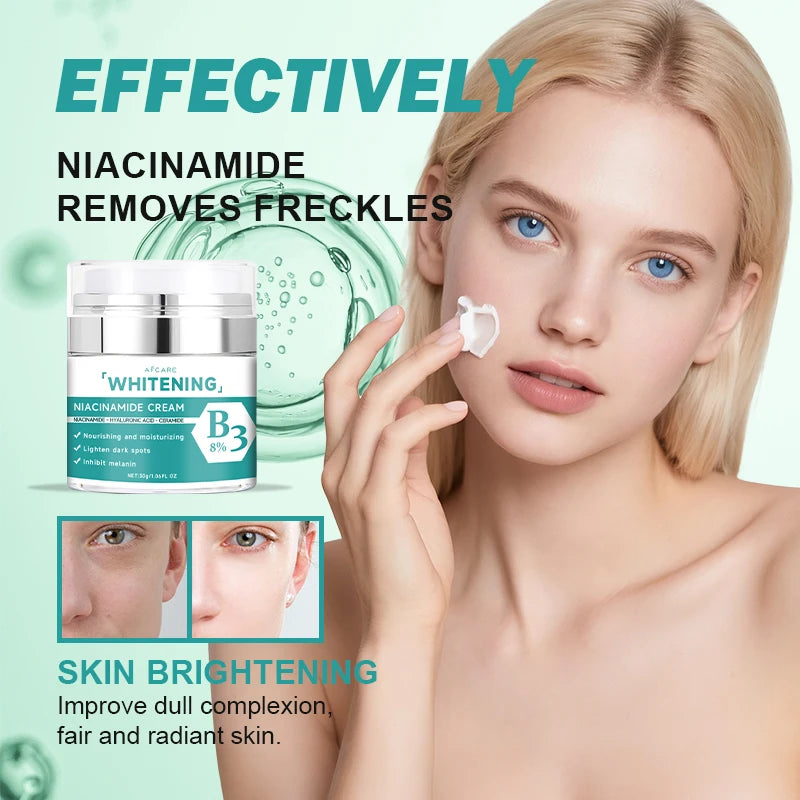Crème Visage Niacinamide AFCARE | Éclatante, Hydratante & Unifiante | Certifiée CPNP