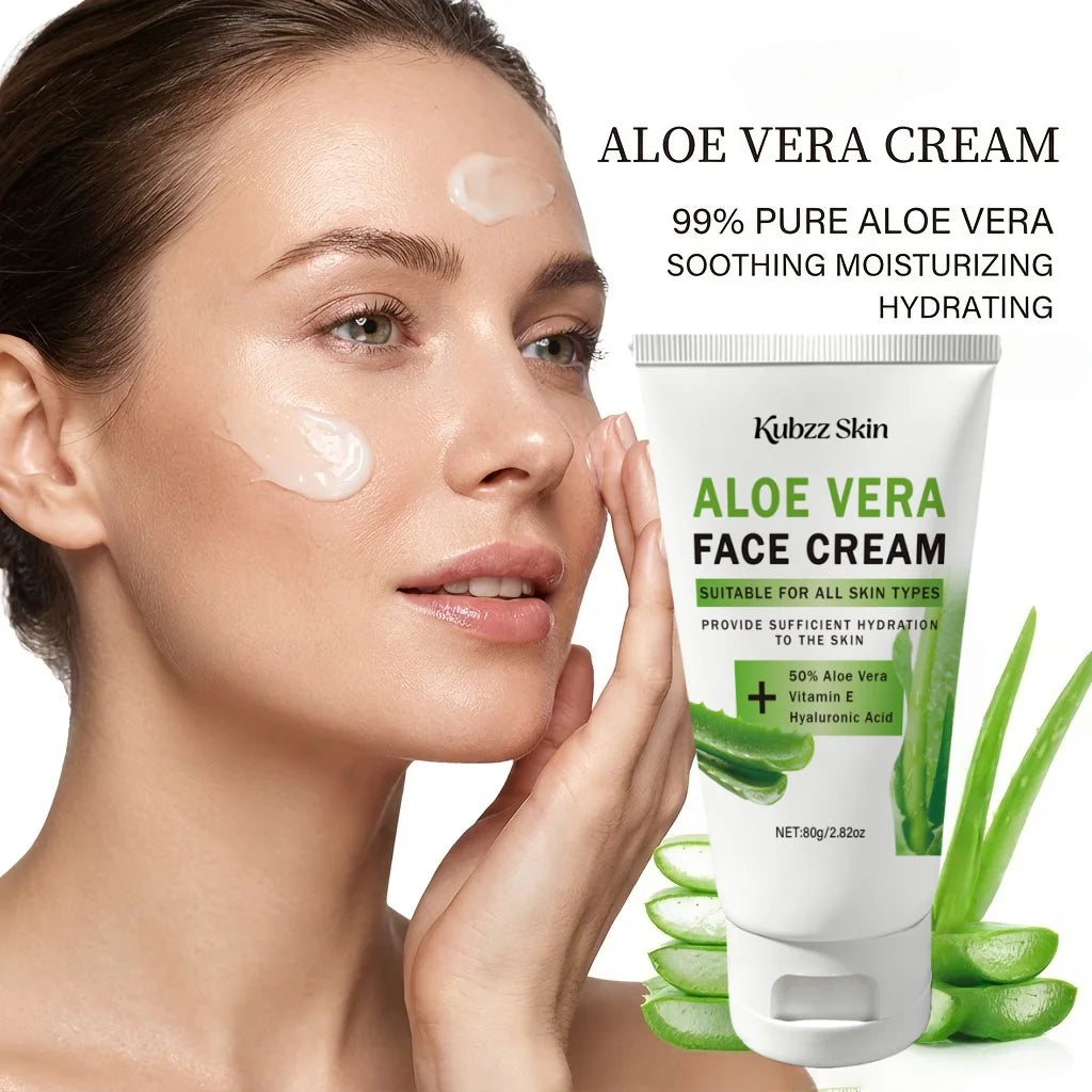 Crème Visage à l'Aloe Vera – Hydratation Intense, Éclat & Douceur