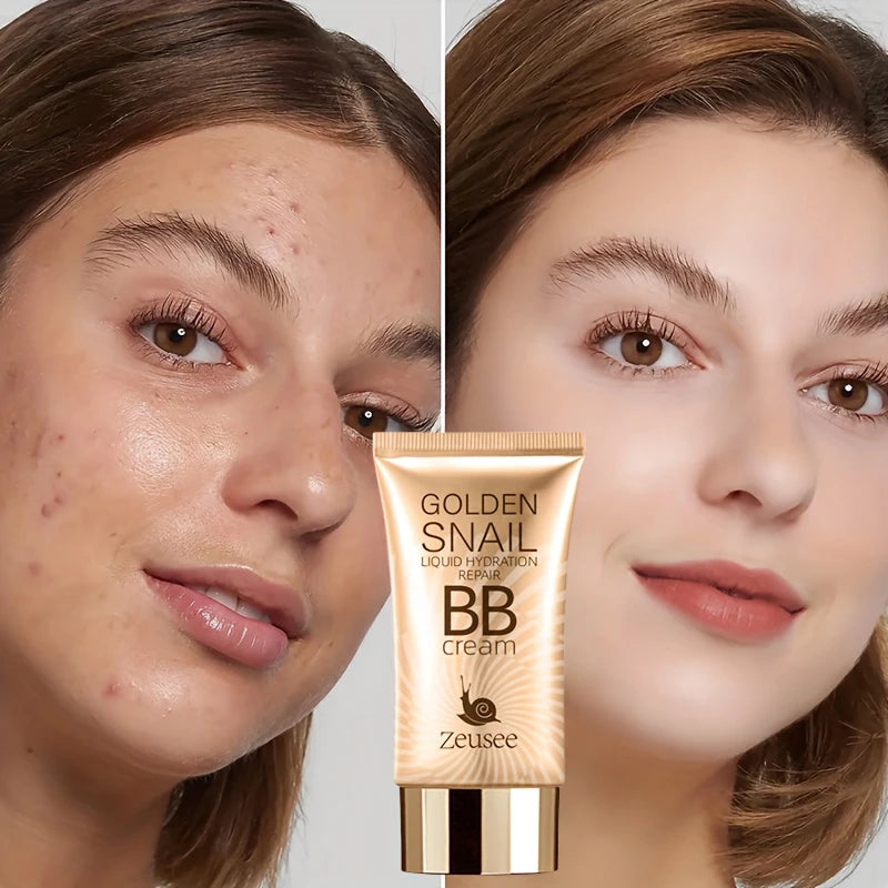 BB Cream Fond de Teint & Primer 3-en-1 – Couvrance Totale, Hydratant & Waterproof