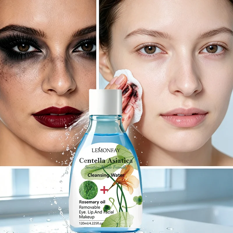 Eau Micellaire Centella & Romarin – Démaquillant Doux Visage, Yeux & Lèvres | 120ml