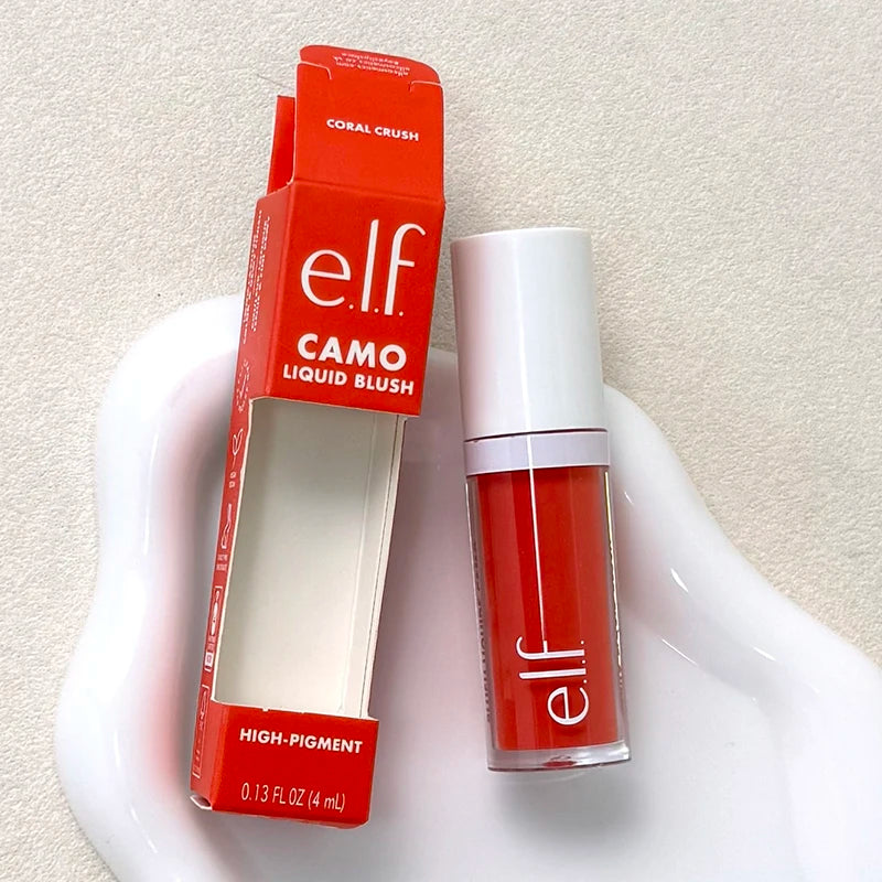 Elf Makeup Base Gel Primer 24ml Lasting Moisturizing Hydrating Lightweight Makeup CHEEKY LYCHEE Liquid Blusher Facial Cosmetics