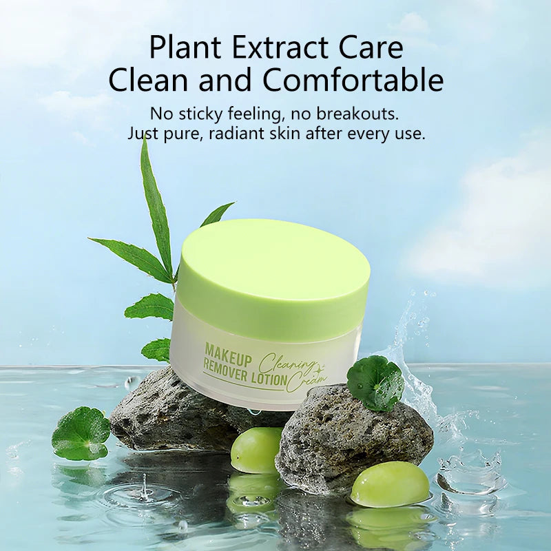 Crème Démaquillante Visage, Yeux & Lèvres – Nettoyage Profond Doux & Non Irritant