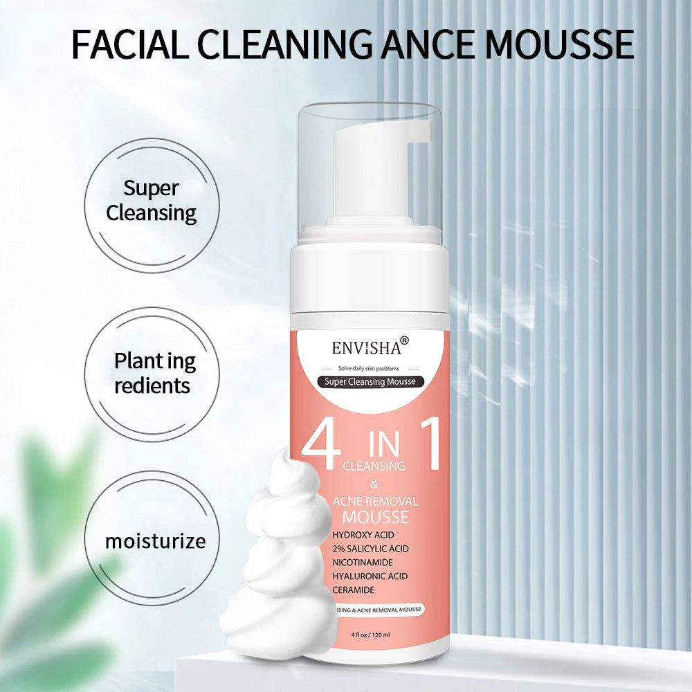 ENVISHA Facial Skin Care Exfoliating Mousse Peeling Gel Deep Remove Cleaning Smooth Moisturizing Cream Whitening Shrinking Pores