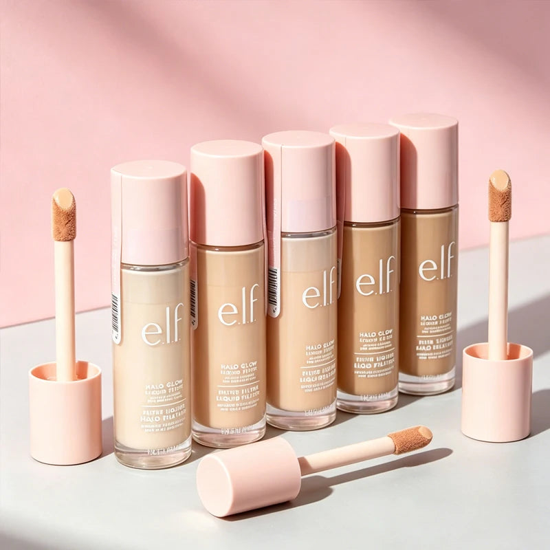 Elf Makeup Base Gel Primer 24ml Lasting Moisturizing Hydrating Lightweight Makeup CHEEKY LYCHEE Liquid Blusher Facial Cosmetics