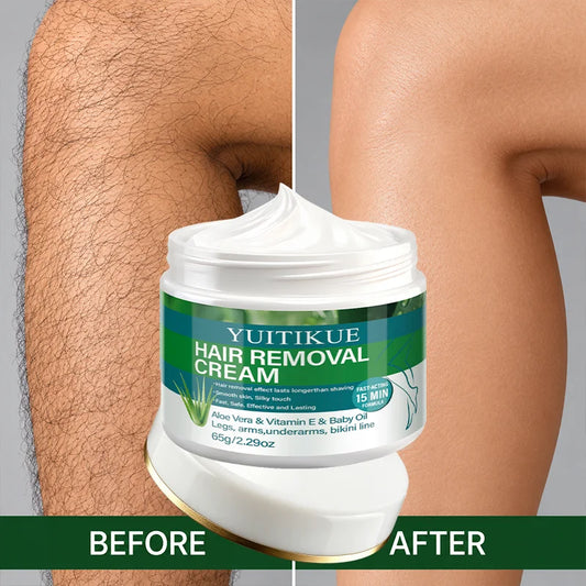 Crème Dépilatoire Aloe Vera & Vitamine E – Action Rapide 15 Min 65g