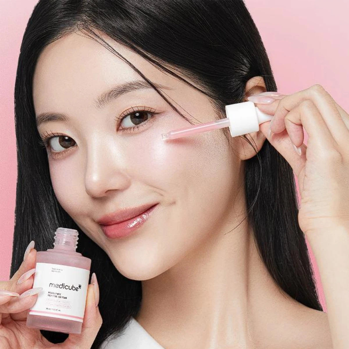 Sérum Visage Medicube – PDRN Salmon DNA & Peptides Roses | K-Beauty