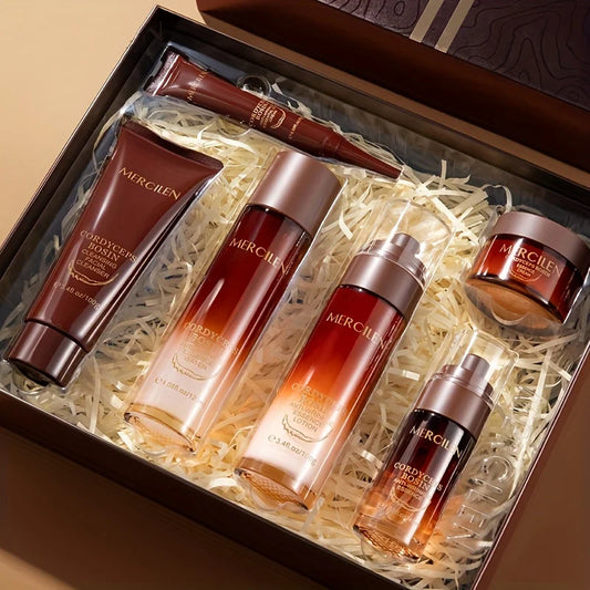 Coffret Soin Visage 6 Pièces Mercilen – Niacinamide, Astaxanthine & Hydratation Profonde