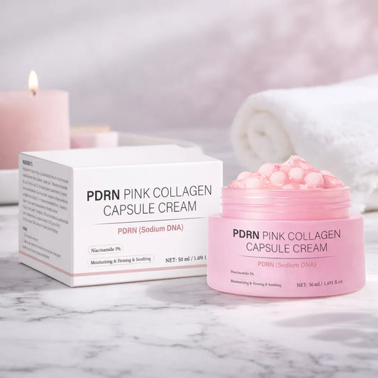 Crème Capsules Collagène PDRN 50ml – Hydratation, Fermeté & Éclat du Visage