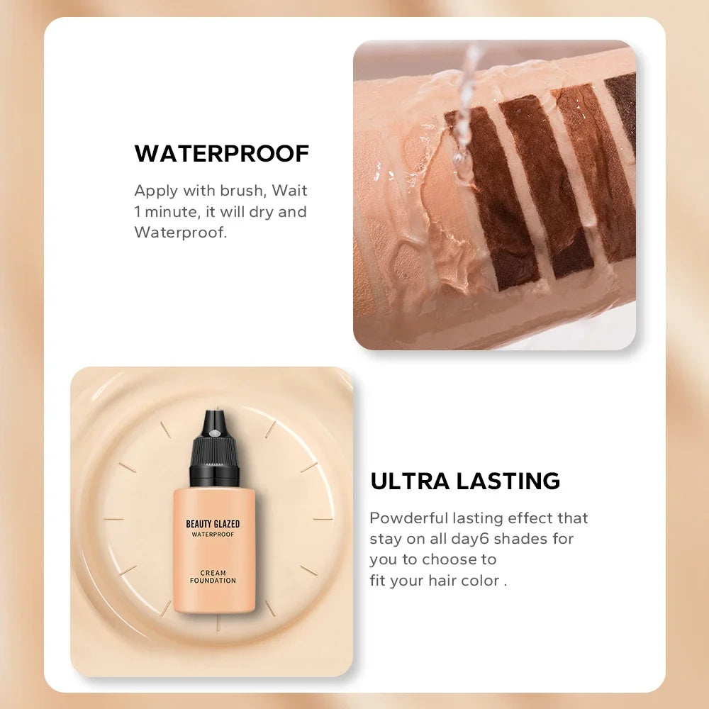 Fond de Teint Liquide Mat HD 24h – Beauty Glazed | Couvrance Totale & Waterproof